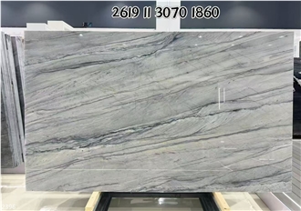 Elegant Gray Quartzite Slabs For Wall Floor Kitchen Use