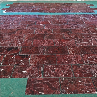 Lightweight Feature Wall Rossa Lepanto Thin Stone Tiles
