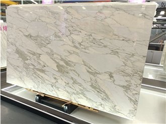 Refreshing Grey Green Veins Calacatta Vagli Marble Slabs