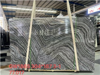 Black Wood Vein Marble Slabs
