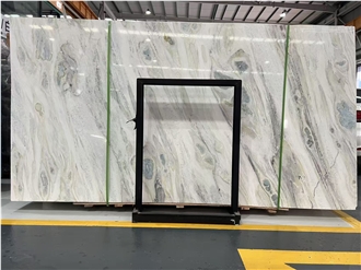 Misty White Marble Slabs
