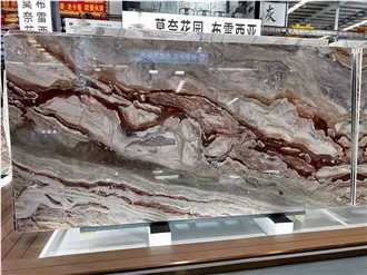 Monica Red Marble Slabs