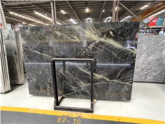 High Polished Aurora Green Marble Slabs