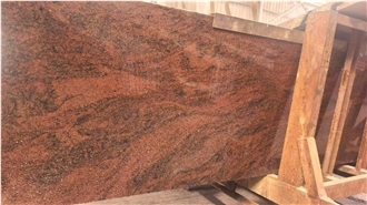India Multicolor Red Granite Polished Slabs