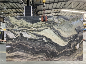 Polished Fusion Blue Quartzite Slabs For Walls And Floors