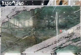 Polished Green Fuchsite Crystal Quartzite Slabs For Floors