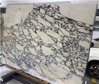 Polished Lilac Breccia Vagli Violetta Marble Slabs For Walls