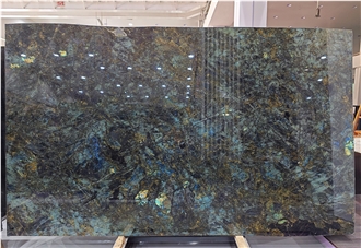 Polished Madagascar Lemurian Blue Granite Slabs For Walls