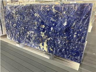 Polished Sodalite Blue Granite Slabs For Walls And Floors
