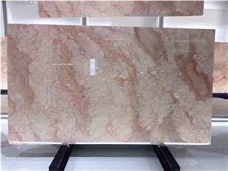 Polished Turkish Pink Inmarsa Marble Slabs For Floors