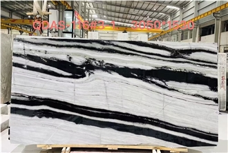 AST Oem Luxury Panda White Marble Slabs