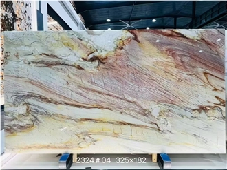 Luxury Pink Stardust Quartzite Slabs