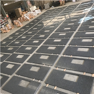 Steel Grey Granite Countertops For Apartment