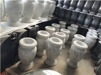 Carrara White  Monumental Vase/Candelabrum