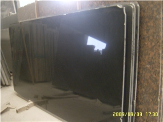 Exterior Installation China Black Shanxi Black Granite Slabs
