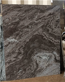 Ocean Black | Grey Quartzite Slabs ( Hydro Finish )