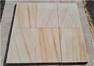 Mushroom Golden Yellow Teakwood Sandstone Tiles