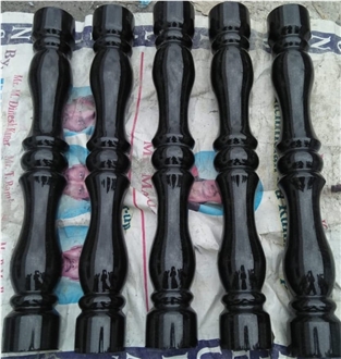 Premium Absolute Black Granite Balustrades