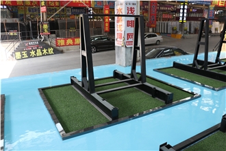 Double‑Sided Stone Slab A‑Frame Storage Rack