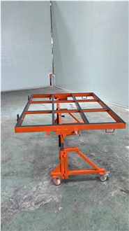 Rubber Strip Surface Slab Transport Cart‑F