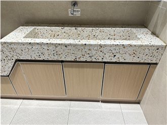 Collezione Sassi Fenillia Terrazzo  Bathroom Countertop