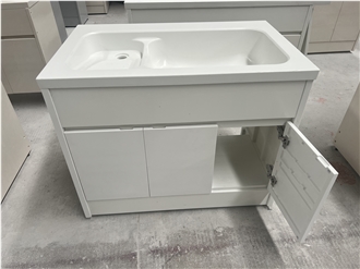 Modular White Quartz Square Sink