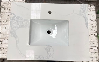 Artificial Quartz Stone Bathroom Vanity Tops