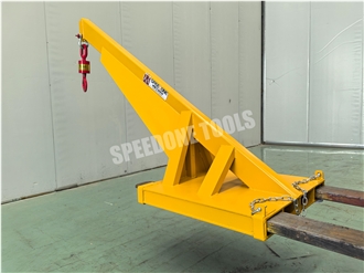 5T Forklift Crane Jib Attachment With Rotating Safety Lifting Hook