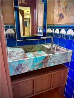 Brazil Amazonite Quartzite  Vanity Tops