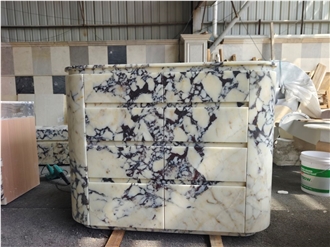 Calacatta Viola Marble WIR Master Bath Tops