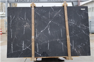 Toros Black Marble Slabs For Interior Design Projects