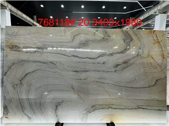 Fusion Gold White Qurtzite Slabs