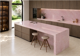 Pink Onyx Kitchen Island Tops