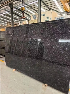 Angola Black Granite Polished Slabs