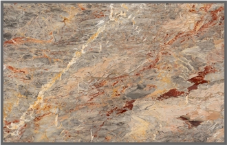 Honed France Sarrancolin Versailles Marble Slabs For Walls