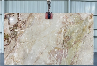 Polished Beige Breccia Pontificia Marble Slabs For Walls
