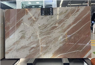 Polished Brazilian Pink Rosa Quartzite Slabs For Walls