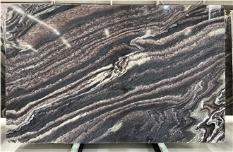 Polished Italian Cipollino Cattani Marble Slabs For Floors