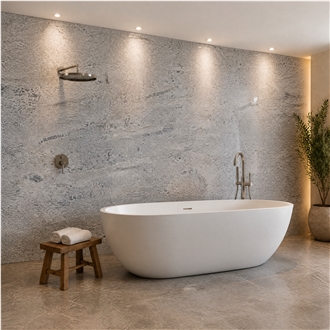 Durable Flowing Veins River Blue Granite Slabs For Project