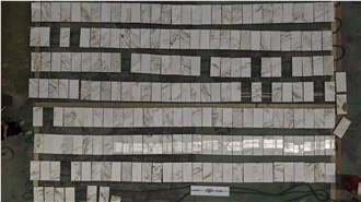 Elegant Polished Han White Marble Tiles For Luxury Flooring