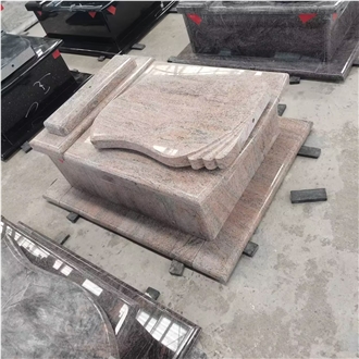 Juparana  Granite  Tombstone