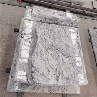 Viscount Whtie Granite  Tombstone