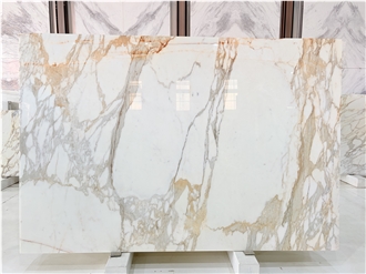 High Quality Calacatta Gold Marble Slabs For Villa Projects