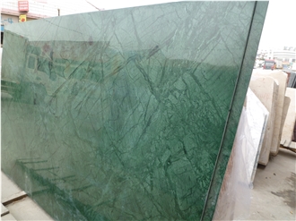 Wall Installation Empress Green Marble Slabs, Tiles