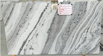 Mercury White Marble Slabs With Gray Veining