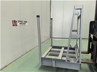 Single Sided A‑Frame Stone Rack For Container Shipping
