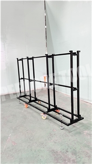ZSJ‑B 1Ton Mobiledisplay Rack With Wheels For Slab Showroom