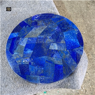 Small Size Blue Lapis Lazuli Coffee Table Tops