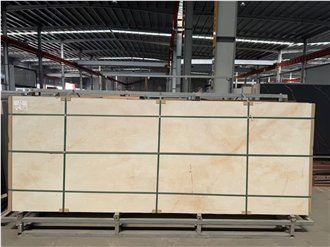 Cream Beige Sintered Stone Slabs Polished