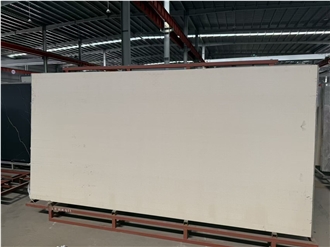 Off-White Linear Sintered Stone Slabs Polished